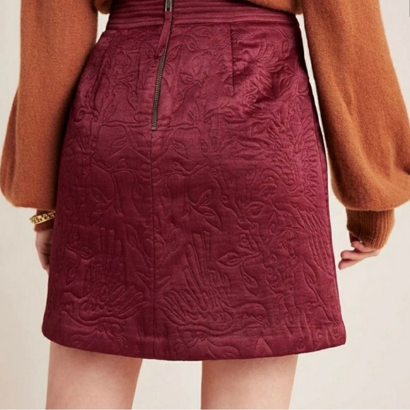 Anthropology Maeve Beatrice Quilted Mini Skirt - Picture 2 of 2